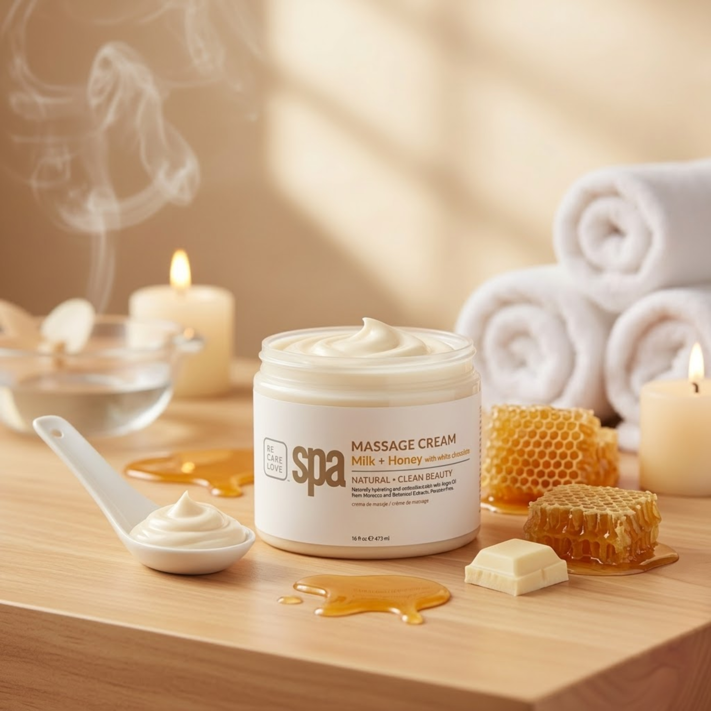 BCL Milk + Honey - Massage Cream 450g