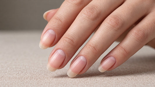 Natural nails with fine vertical ridges, nail care at Labella Nail Spa, Merivale Christchurch